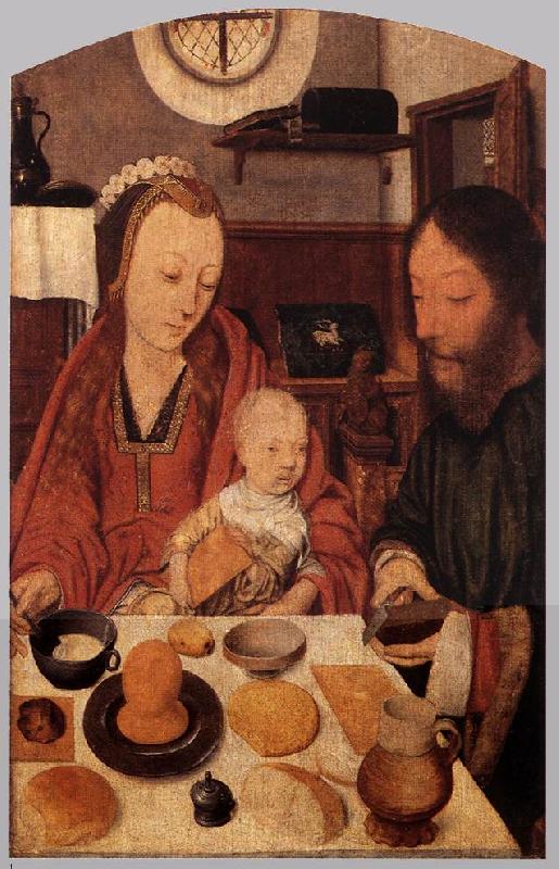MOSTAERT, Jan The Holy Family at Table ag